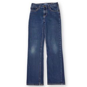 Old Navy Boys Size 14 Flex Straight Leg Rinse Dark Wash Denim Blue Jeans